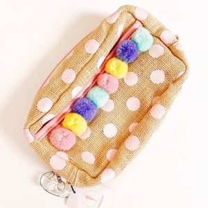 Cute Pompom Makeup/Stationery Pouch